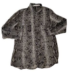 Phippa Lynn Snakeskin Blouse Medium